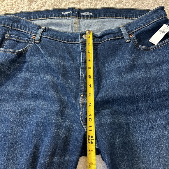 NWT OLD NAVY 18 high rise button fly slouchy straight w secret slim pocket jeans - Picture 6 of 10